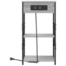 vidaXL Éjjeliszekrény 2 pcs Szürke Sonoma 41 x 31 x 76 cm Faanyag