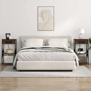 vidaXL Éjjeliszekrény 2 pcs barna tölgy 41 x 31 x 76 cm Faanyag