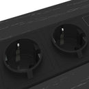 vidaXL Éjjeliszekrény Musta tammi Faanyag