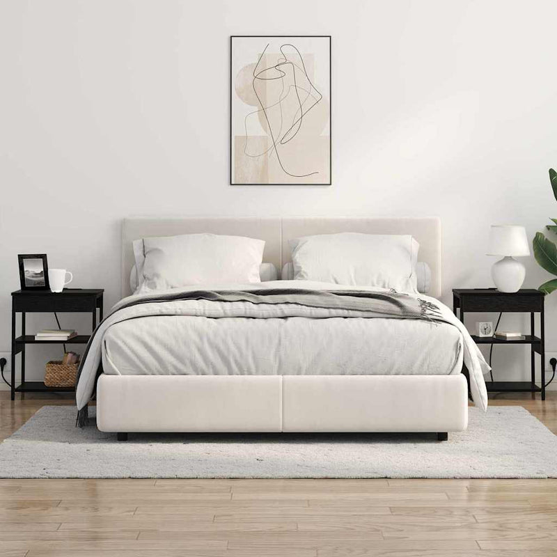 vidaXL Éjjeliszekrény Musta tammi Faanyag