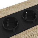 vidaXL Éjjeliszekrény 2 pcs sonoma tölgy Faanyag