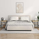 vidaXL Éjjeliszekrény 2 pcs sonoma tölgy Faanyag