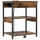 vidaXL Éjjeliszekrény Füstölt tölgy Faanyag