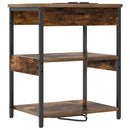 vidaXL Éjjeliszekrény Füstölt tölgy Faanyag