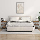 vidaXL Éjjeliszekrény 2 pcs Füstölt tölgy Faanyag