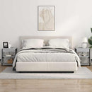 vidaXL Éjjeliszekrény 2 pcs Szürke sonoma Faanyag