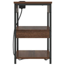 vidaXL Éjjeliszekrény barna tölgy Faanyag