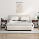 vidaXL Éjjeliszekrény 2 pcs barna tölgy Faanyag