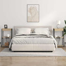 vidaXL Éjjeliszekrény Töltőállomással polcokkal sonoma tölgy Faanyag