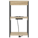 vidaXL Éjjeliszekrény polcokkal Sonoma tölgy 41 x 31 x 76 cm Faanyag