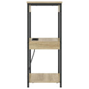 vidaXL Éjjeliszekrény polcokkal Sonoma tölgy 41 x 31 x 76 cm Faanyag