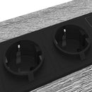 vidaXL Éjjeliszekrény Töltőállomással polcokkal Szürke sonoma Faanyag