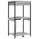 vidaXL Éjjeliszekrény polcokkal Szürke Sonoma 41 x 31 x 76 cm Faanyag