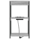 vidaXL Éjjeliszekrény polcokkal Szürke Sonoma 41 x 31 x 76 cm Faanyag