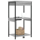 vidaXL Éjjeliszekrény polcokkal Szürke Sonoma 41 x 31 x 76 cm Faanyag