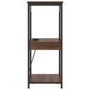 vidaXL Éjjeliszekrény Töltőállomással polcokkal barna tölgy Faanyag