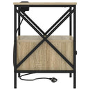 vidaXL Éjjeliszekrény fiókkal Sonoma tölgy 41,5 x 40,5 x 55 cm Faanyag