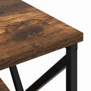 vidaXL Éjjeliszekrény 2 pcs Füstölt tölgy 41,5 x 40,5 x 55 cm Faanyag