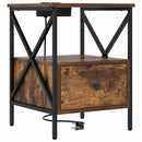 vidaXL Éjjeliszekrény Füstölt tölgy 41.5 x 40.5 x 55 cm Faanyag