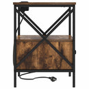 vidaXL Éjjeliszekrény Füstölt tölgy 41.5 x 40.5 x 55 cm Faanyag