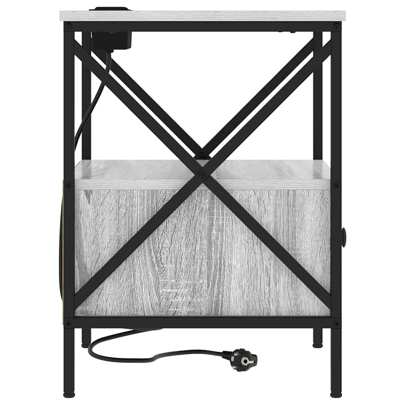 vidaXL Éjjeliszekrény Szürke sonoma 41.5 x 40.5 x 55 cm Faanyag