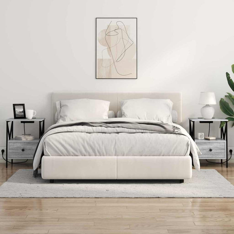 vidaXL Éjjeliszekrény Szürke sonoma 41.5 x 40.5 x 55 cm Faanyag