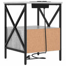 vidaXL Éjjeliszekrény 2 pcs Szürke Sonoma 41,5 x 40,5 x 55 cm Faanyag