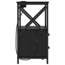 vidaXL Éjjeliszekrény 2 pcs Fekete tölgy 40 x 31 x 60 cm Faanyag