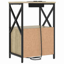 vidaXL Éjjeliszekrény 2 pcs Sonoma tölgy 40 x 31 x 60 cm Faanyag