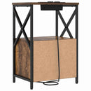 vidaXL Éjjeliszekrény 2 pcs Füstölt tölgy 40 x 31 x 60 cm Faanyag