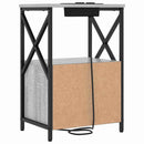 vidaXL Éjjeliszekrény fiókkal Szürke Sonoma 40 x 31 x 60 cm Faanyag