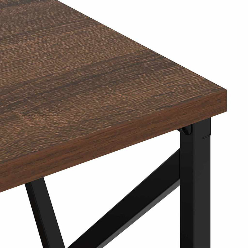 vidaXL Éjjeliszekrény Töltőállomással fiókkal barna tölgy Faanyag