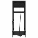 vidaXL Éjjeliszekrény Fekete tölgy 40 x 27 x 76 cm Faanyag