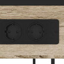 vidaXL Éjjeliszekrény fiókkal sonoma tölgy 40 x 27 x 76 cm Faanyag