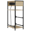 vidaXL Éjjeliszekrény fiókkal sonoma tölgy 40 x 27 x 76 cm Faanyag