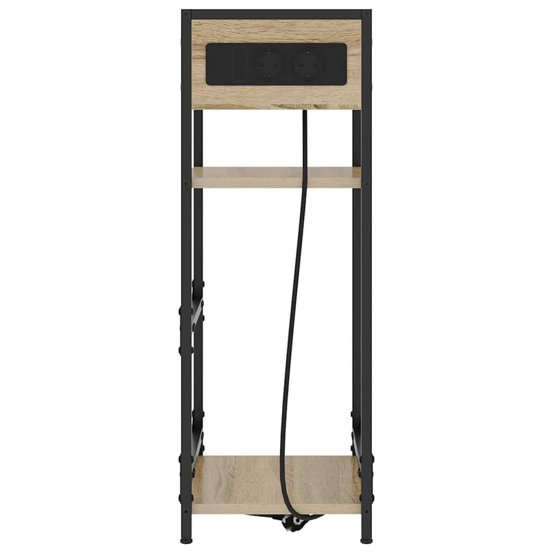 vidaXL Éjjeliszekrény fiókkal sonoma tölgy 40 x 27 x 76 cm Faanyag