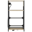 vidaXL Éjjeliszekrény fiókkal sonoma tölgy 40 x 27 x 76 cm Faanyag