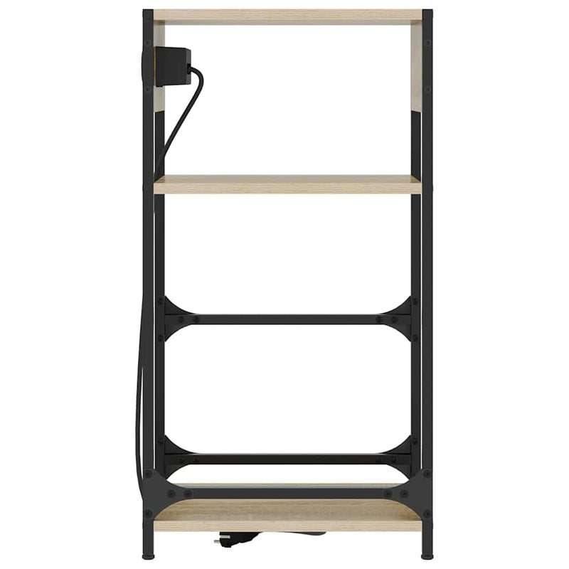 vidaXL Éjjeliszekrény fiókkal sonoma tölgy 40 x 27 x 76 cm Faanyag