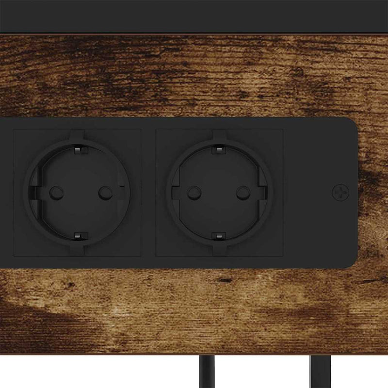 vidaXL Éjjeliszekrény fiókkal Füstölt tölgy 40 x 27 x 76 cm Faanyag