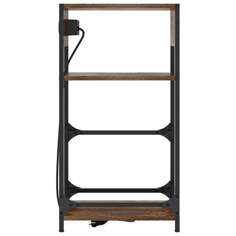 vidaXL Éjjeliszekrény fiókkal Füstölt tölgy 40 x 27 x 76 cm Faanyag