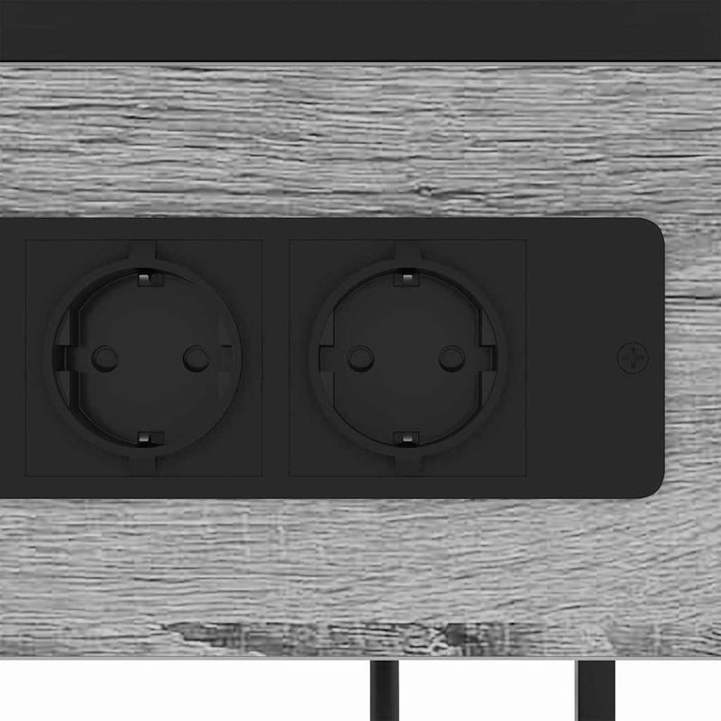 vidaXL Éjjeliszekrény fiókkal Szürke sonoma 40 x 27 x 76 cm Faanyag