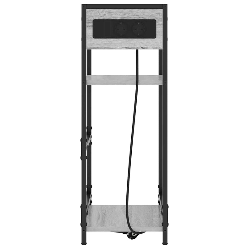 vidaXL Éjjeliszekrény fiókkal Szürke sonoma 40 x 27 x 76 cm Faanyag