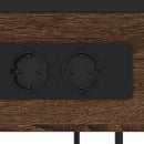 vidaXL Éjjeliszekrény fiókkal barna tölgy 40 x 27 x 76 cm Faanyag