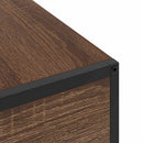 vidaXL Éjjeliszekrény fiókkal barna tölgy 40 x 27 x 76 cm Faanyag