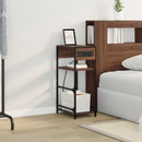 vidaXL Éjjeliszekrény fiókkal barna tölgy 40 x 27 x 76 cm Faanyag