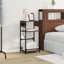 vidaXL Éjjeliszekrény fiókkal barna tölgy 40 x 27 x 76 cm Faanyag