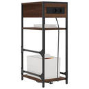 vidaXL Éjjeliszekrény fiókkal barna tölgy 40 x 27 x 76 cm Faanyag