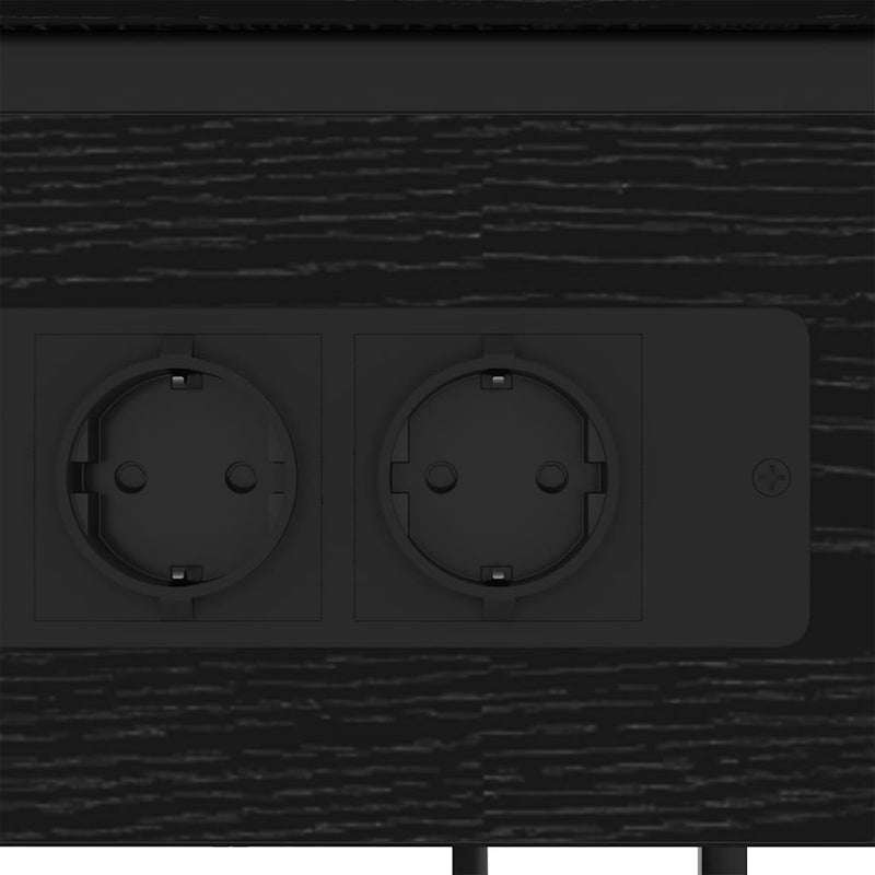 vidaXL Éjjeliszekrény Musta tammi 41 x 28 x 76 cm Faanyag