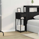 vidaXL Éjjeliszekrény Musta tammi 41 x 28 x 76 cm Faanyag