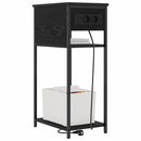 vidaXL Éjjeliszekrény Musta tammi 41 x 28 x 76 cm Faanyag